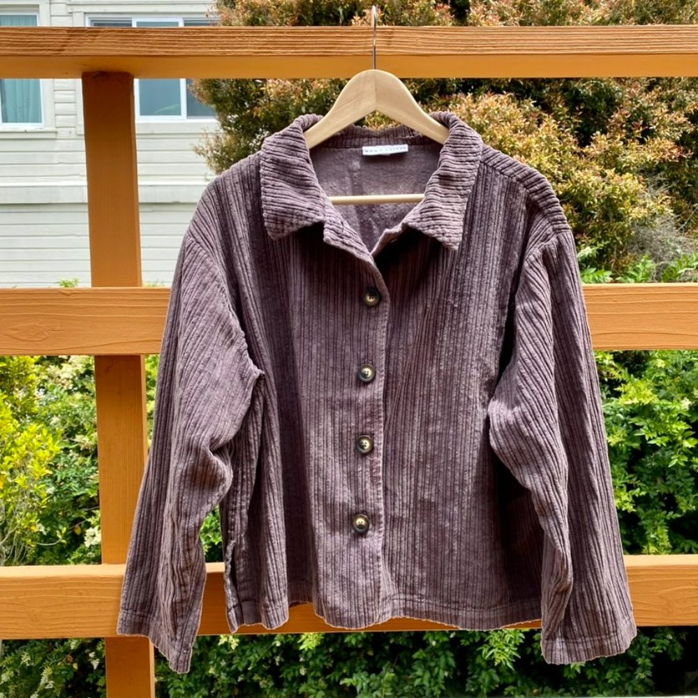 Corduroy Button Down Top/Layer Piece 🤎